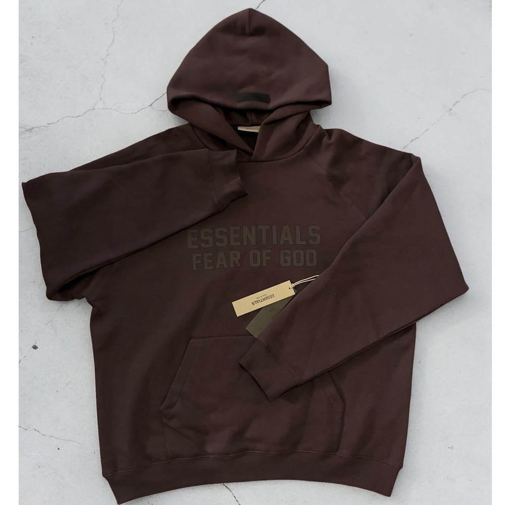 ESSENTIALS Fear of God PLUM Hoodie Limited Edition Oversized Pullover Large NWT - Picture 11 of 12